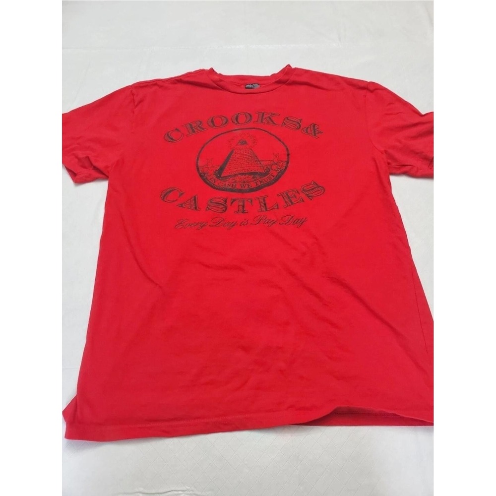 Crooks & Castles Shirt Mens Large Graphic Pyramid Every Day Is Pay Day Tee‎